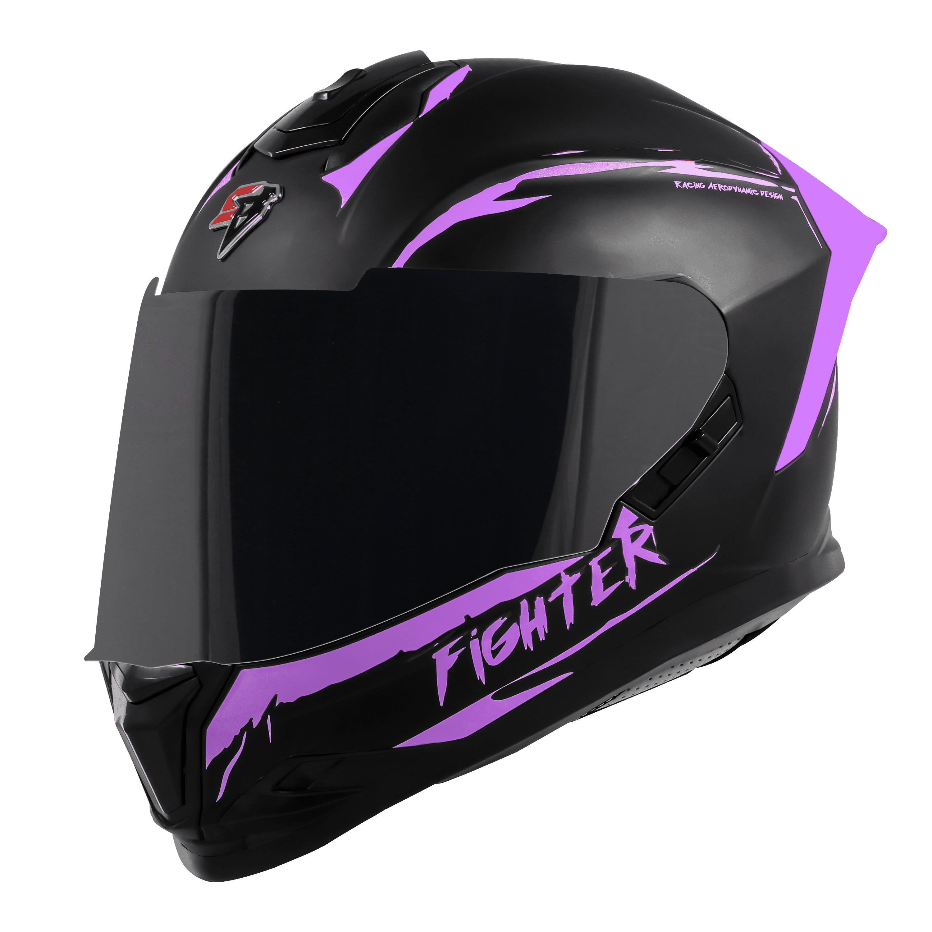 SBH-57 ISS SILVER FIGHTER F2 GLOSSY BLACK WITH PURPLE